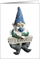 Viral-fighting COVID 19 Yard Gnome Get Well Cartoon card