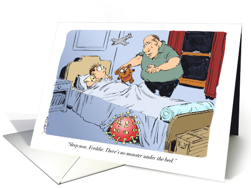 Congrats On Becoming a Dad In These Covid-19 Times Cartoon card