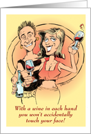 Amusing All Occasion Blank COVID 19 Health Rule Cartoon card