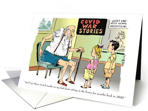 Cartoon Thoughts on the End Times and COVID 19 card (1617600)