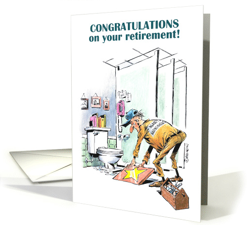 Cartoon Congrats on Earning Your Retirement Star card (1620820)