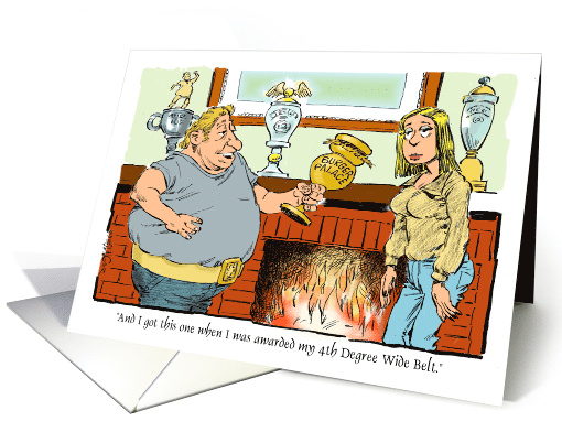 A Simple Nudge Towards a Healthier Life Cartoon card (1630990)