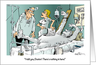 Amusing Health Update from Recently Released Patient Cartoon card
