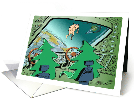 Any Occasion Blank Inside a UFO Cartoon card (1642404)