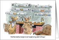 A Humorous Send off to Someone Leaving on a Journey Bon Voyage. card