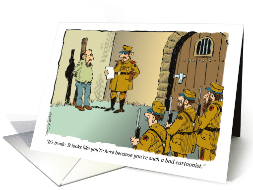 Retirement Announcement from a Cartoonist or Humorist card (1667514)