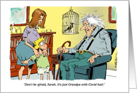 Covid Related Happy Birthday for your Hair Stylist Cartoon card