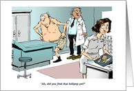 Congratulations Express Relief for a Medical Exam that Finds No Issues Cartoon card