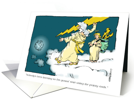 Amusing God's Punishment and a Planned Meeting Forgotten card