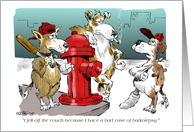 Hurt Doggie Get Well Quickly from an Accident or Injury Cartoon for Pet card