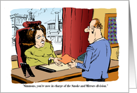 Cartoon Congratulations on Being Employee of the Month card