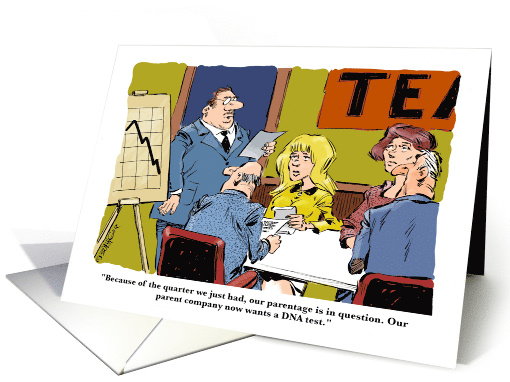 A Cartoon Reminder of an Upcoming Strategy Meeting card (1703482)