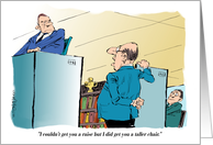 All Purpose Blank Business Related Raise or Promotion Humor card