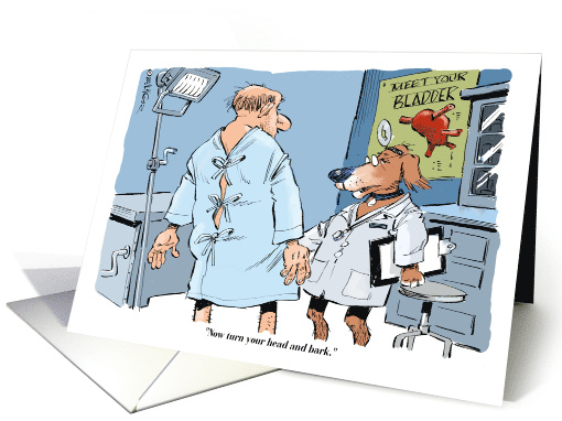 Cartoon Good Luck With Your Medical Check Up card (1705308)