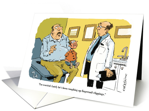 Cartoon Get Well After Colonoscopy Results from Both of Us card
