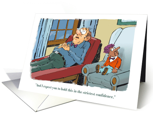 Amusing Thank You Note to a Friend Who Simply Listens card (1716514)