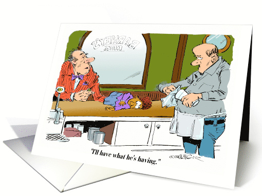 TGIF Invitation to a Happy Hour Cartoon card (1717014)