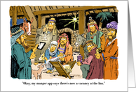 Amusing Christmas Open House Invitation and the Manger card