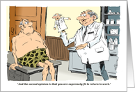 Amusing Doctor’s Okay and a Return to Work Welcome Back card
