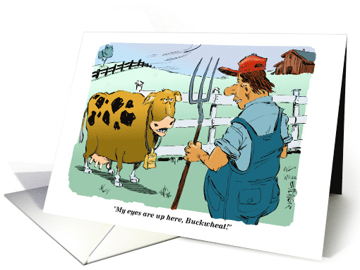 Amusing Thinking of You and Adult Farm Scene card (1724764)