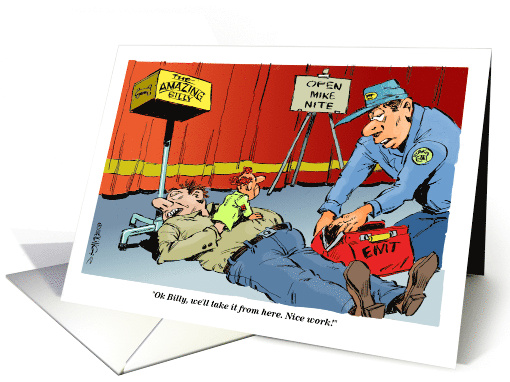 Amusing Blank All Purpose EMT and Dummy CPR Joke card (1724788)
