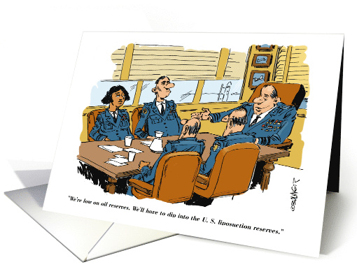 Congratulations on Liposuction Decision Cartoon card (1746100)