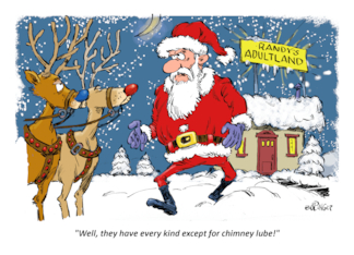 Adult Cartoon Santa...