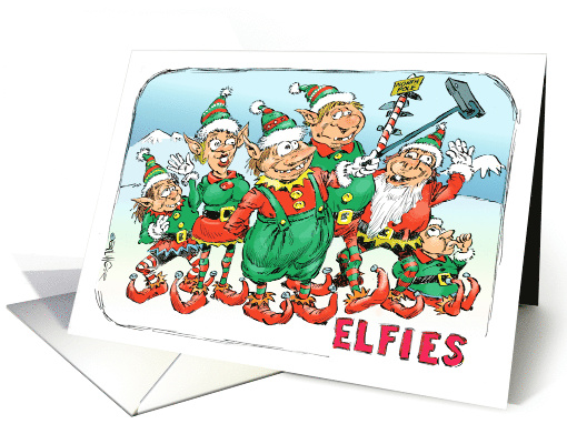 Blank Note from the Elves for Christmas card (1752126)