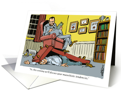 End the Self-flagellation and Repair the Wrong Done Cartoon card