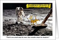 Funny Celebrate National Moon Day on July 20 card