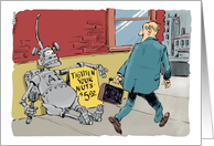 Amusing Artificial Intelligence Happy Birthday to a Mechanic card