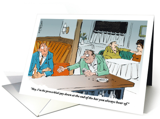 Funny Invitation to Happy Hour Gathering card (1799892)