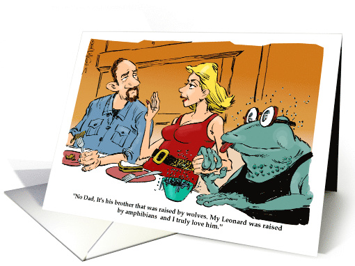 Amusing Valentine's Day Declaration to a Froggy Prince Charming card