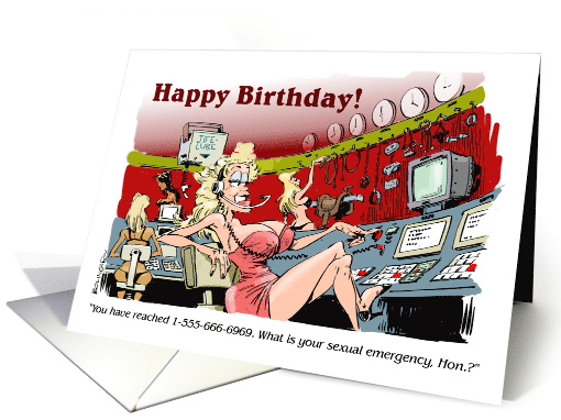 An Adult Sexual Unrestrained Happy Birthday card (1839304)