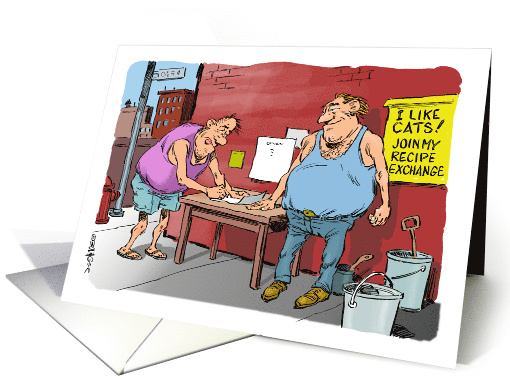 Comic Invitation to Join a Monthly Culinary Club card (1842338)