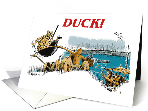 Hunting Reference and a Warning To Duck an Incoming Birthday card