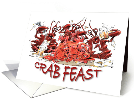 Amusing Invitation to a Crab Feast card (1846114)