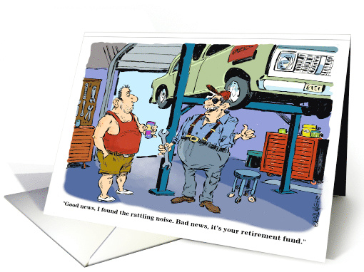 Retirement Congratulations for a Retiring Mechanic card (1877724)