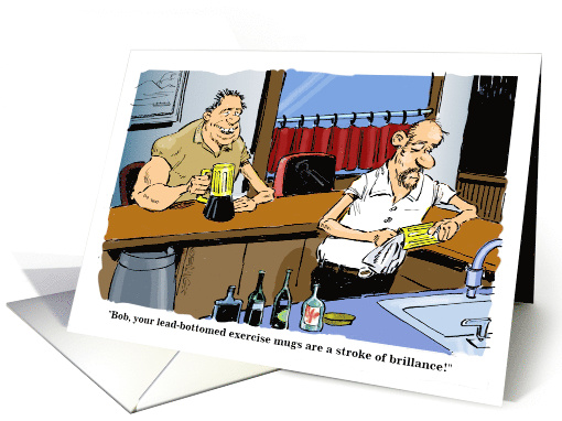 Raise a Glass in Thanks to your Exercise Coach card (1878912)