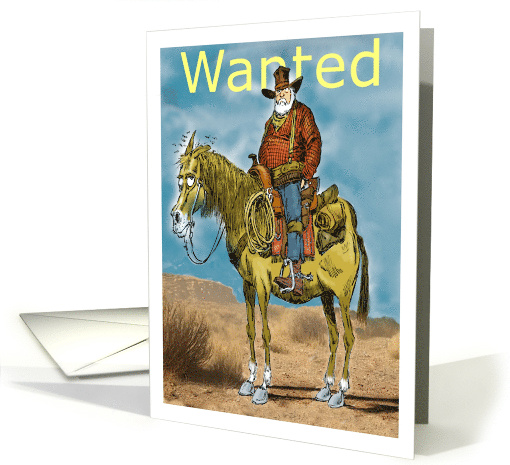 A Western Themed Birthday Roundup of Good Wishes card (1881404)