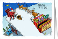 Seasonal Thanks Delivered to Dedicated Package Delivery Person card
