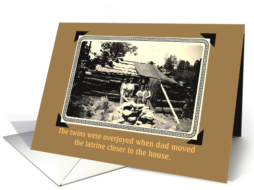 Retro Photo and a Moving to New Address Notification card (1888944)