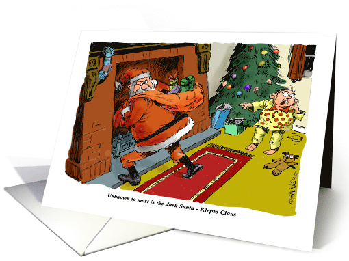 Dark Santa Stole Someone Away at Christmas card (1893250)