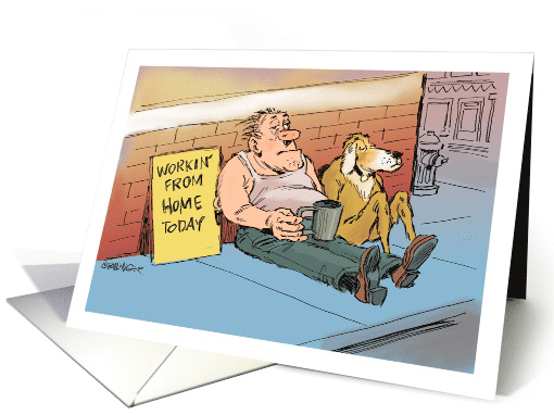 Humorous Hi and Hello from a Secret Pal in the Office card (1902696)