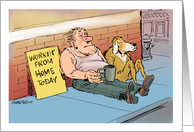 Get Well to Someone Working from Home Due To an Accident card