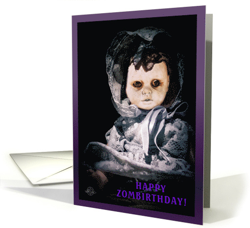 Happy Zombirthday with Creepy Doll card (1906464)