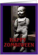 Happy Zombiween to a Girlfriend card
