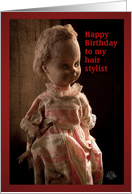 Thanks for Salvaging Me Happy Birthday to a Hairdresser card