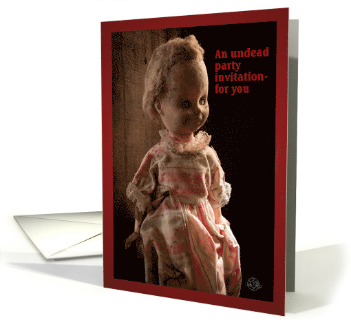 A Zombie Party Invitation to the Undead card (1907732)