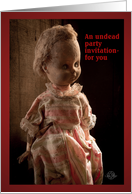 A Zombie Party Invitation to the Undead card